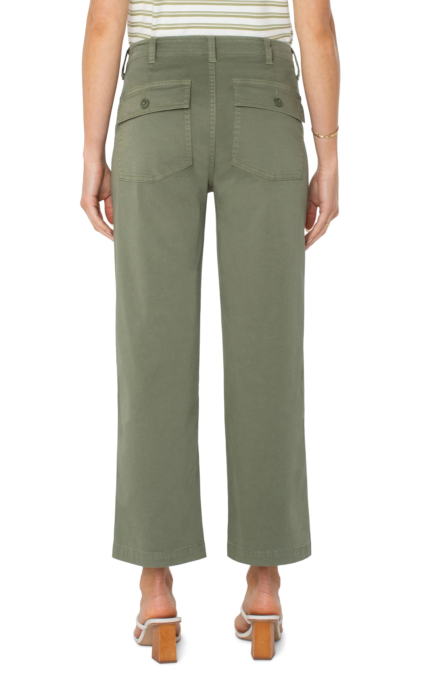 Cargo Crop Wide Leg Pant