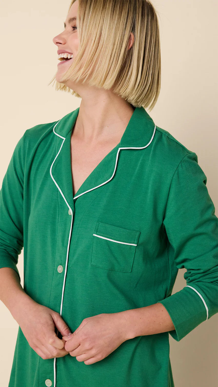 Classic Pima Knit Long Sleeve Pajamas