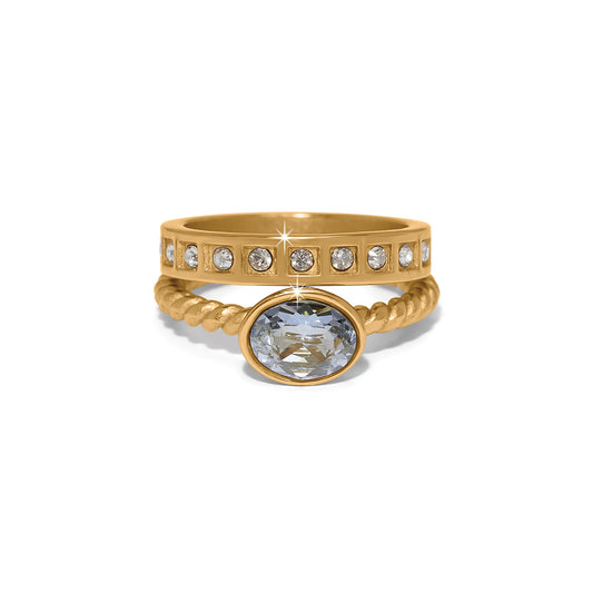Love Knows Duo Gold Rings
