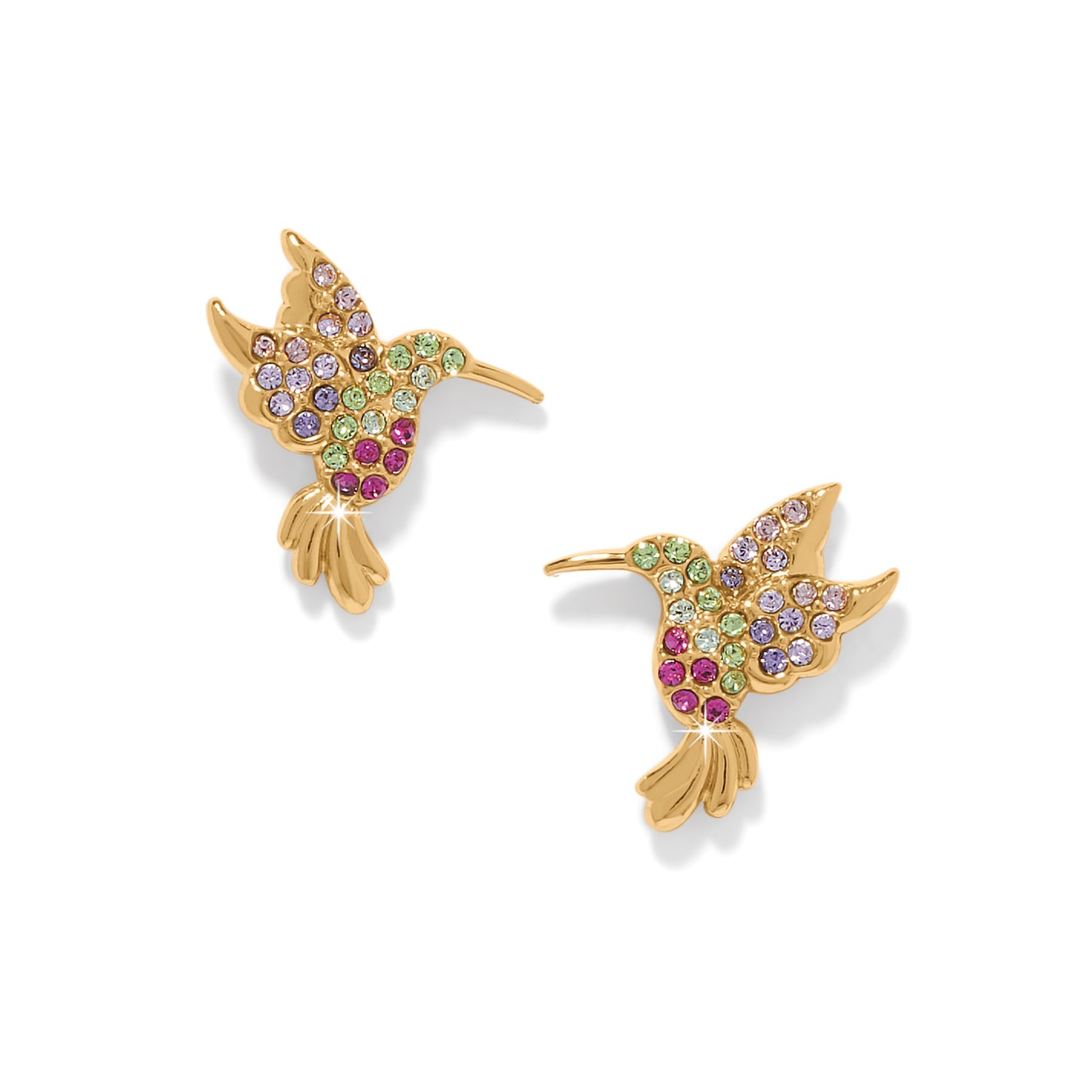 Enchanting Gem Hummingbird Earrings