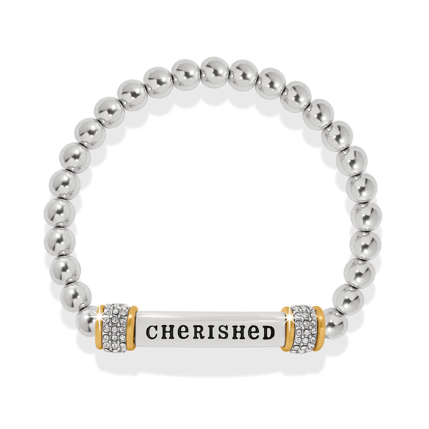 Meridian Cherished 2 Tone Stretch Bracelet