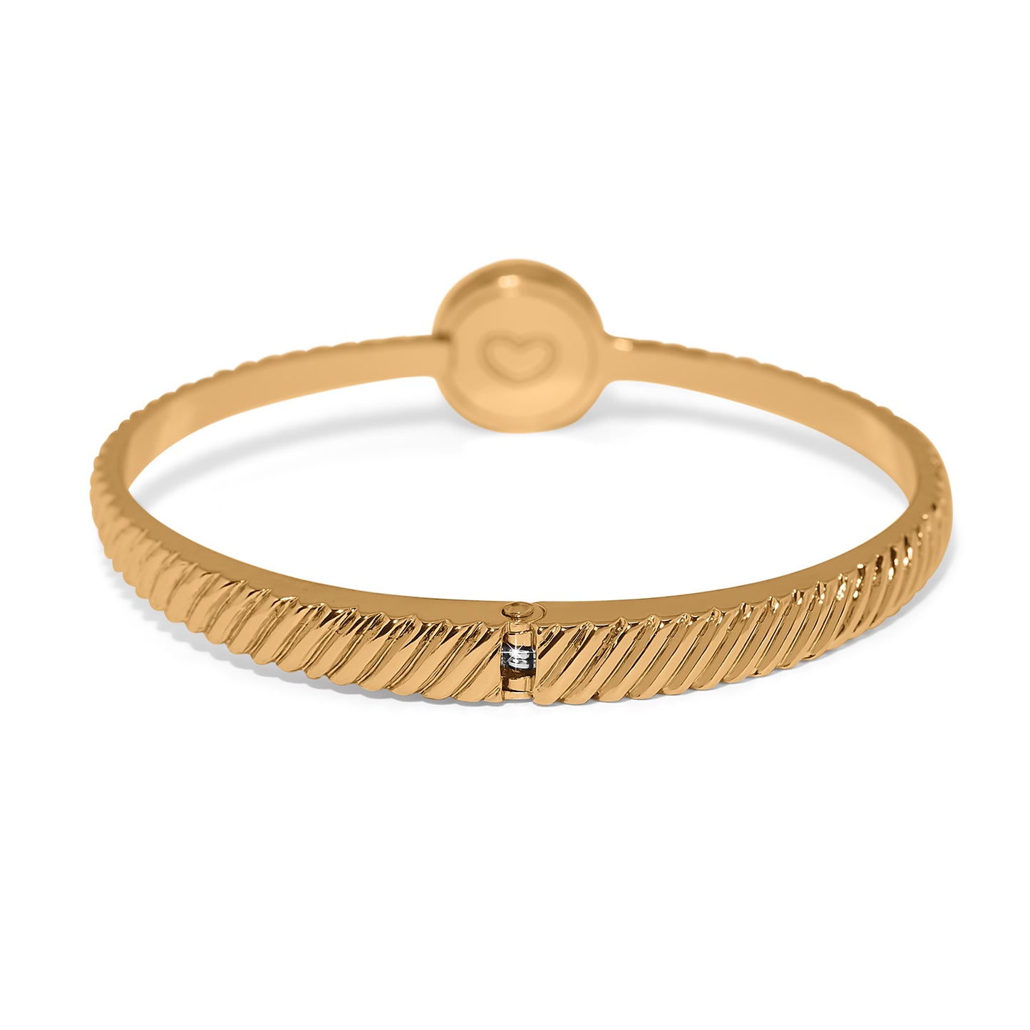 Illumina Celeste Dome Gold Hinged Bangle