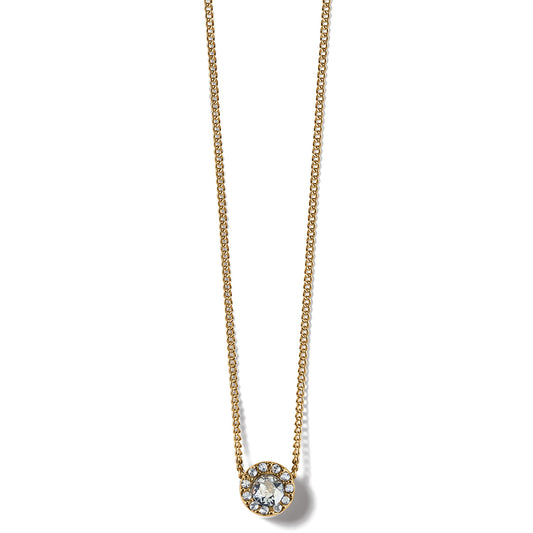 Illumina Mini Solitaire Necklace - Gold