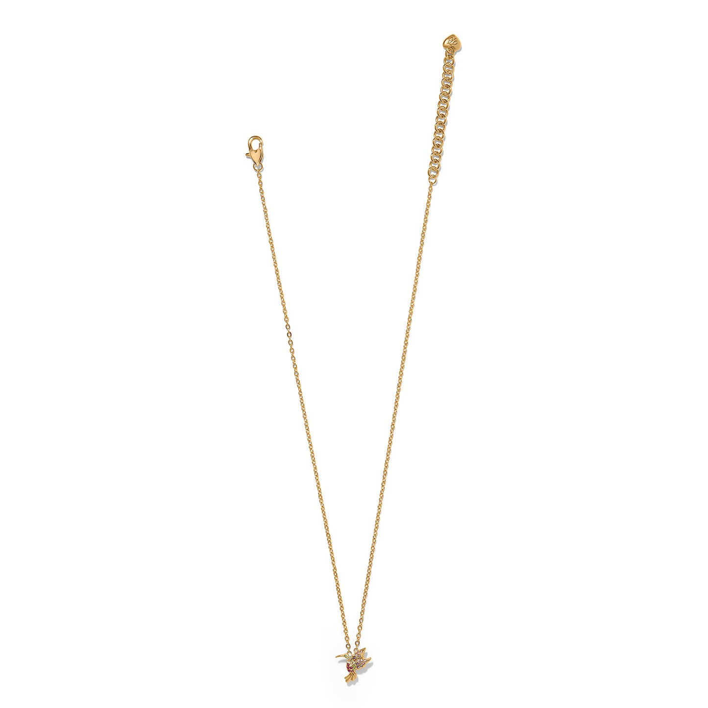 Enchanting Gem Hummingbird Necklace