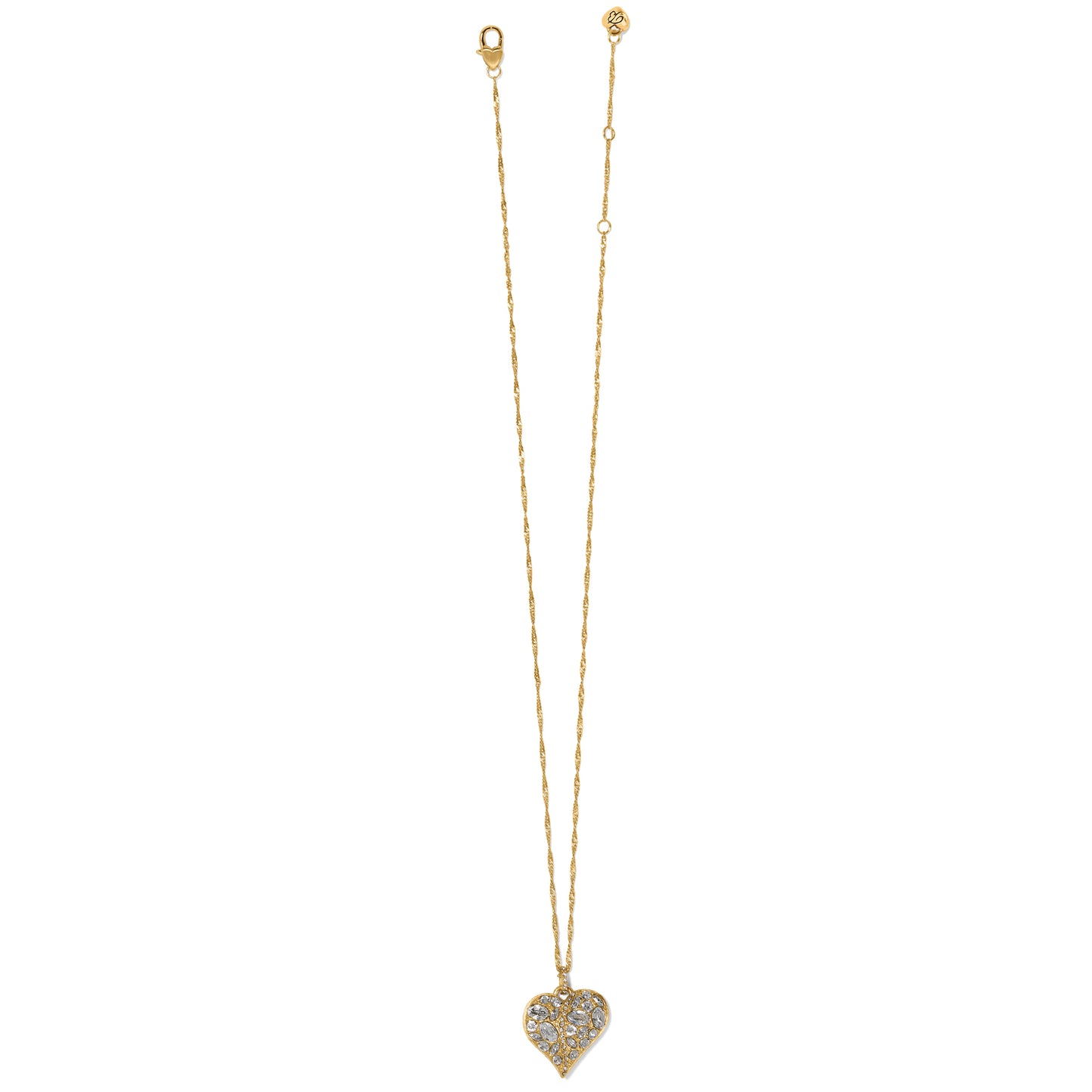 Trust Your Journey Heart Gold Necklace