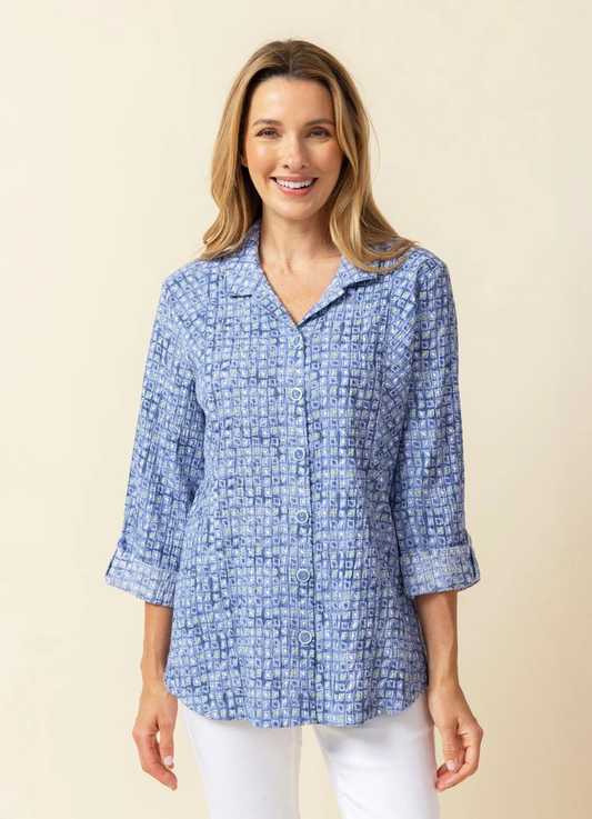 Crinkle Cotton Miami Boyfriend Tunic