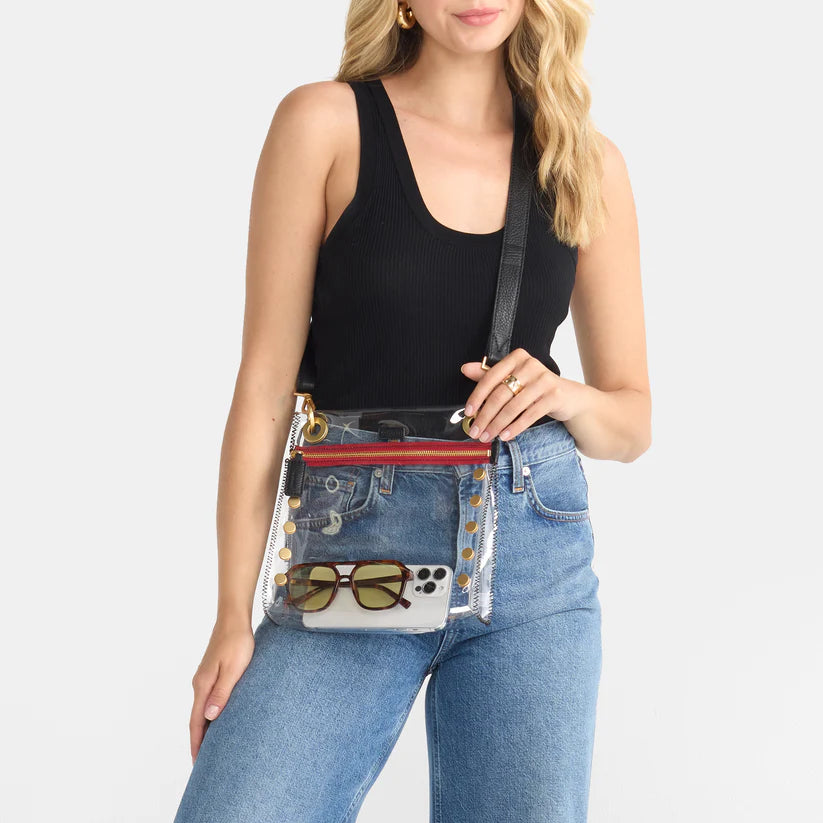 Tony Medium Clear Crossbody