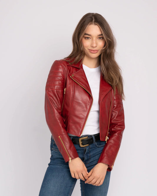 Eureka Leather Biker Jacket