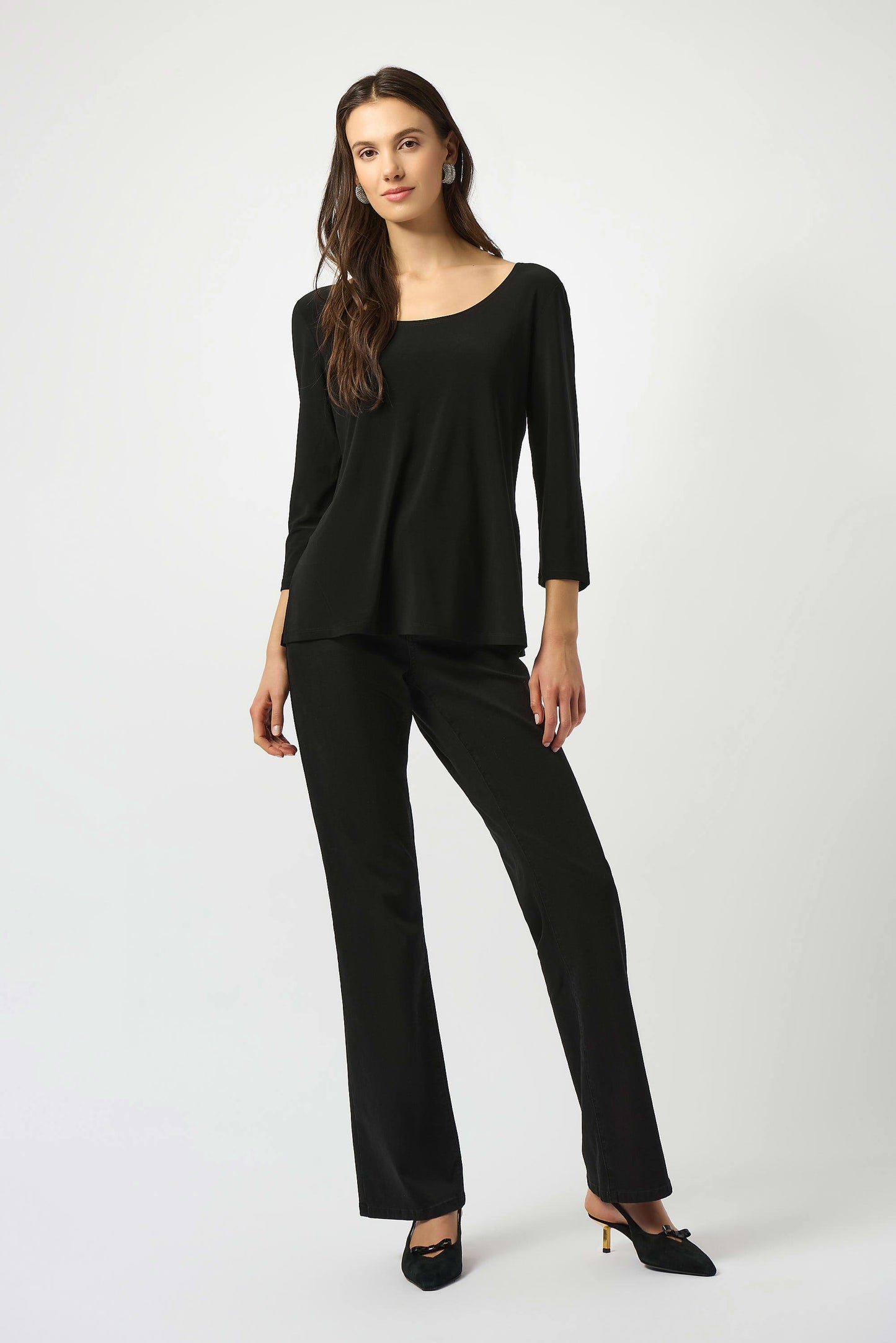 Silky Knit Scoop Fit & Flare Top