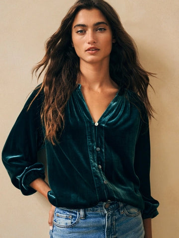 Naomi Stretch Silk Velvet-Sea Moss