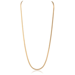 18" Snake Chain Necklace - Gold