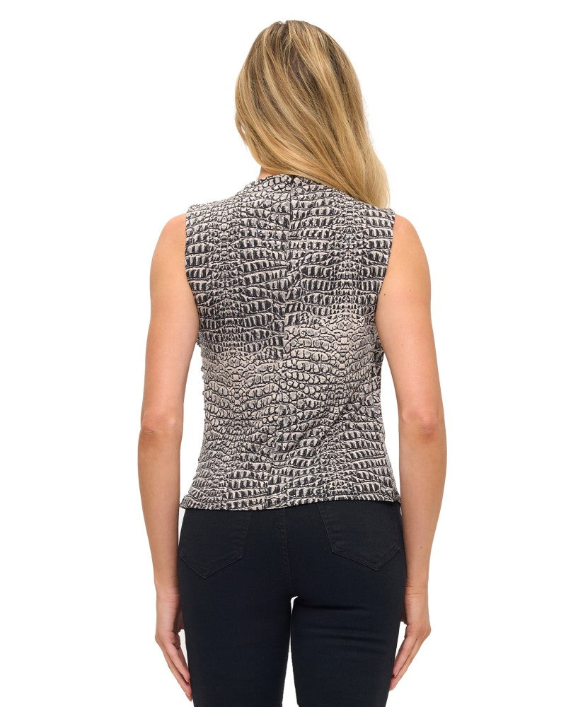 Sequin Ruched Detail Top