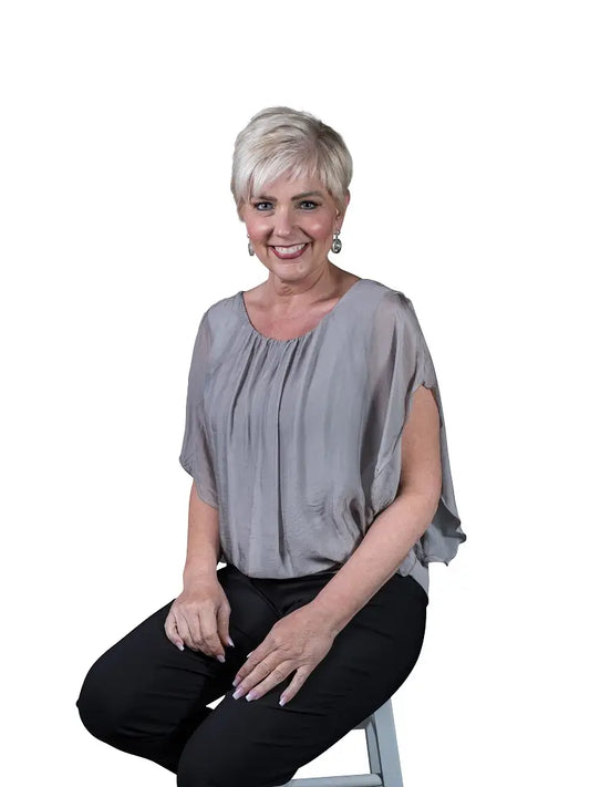 Aurora Flutter Sleeve -Taupe