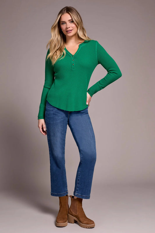 Henley Top With Buttons