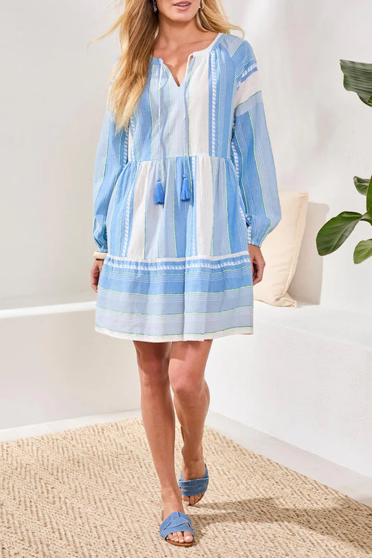 Raglan Sleeve Jacquard Dress