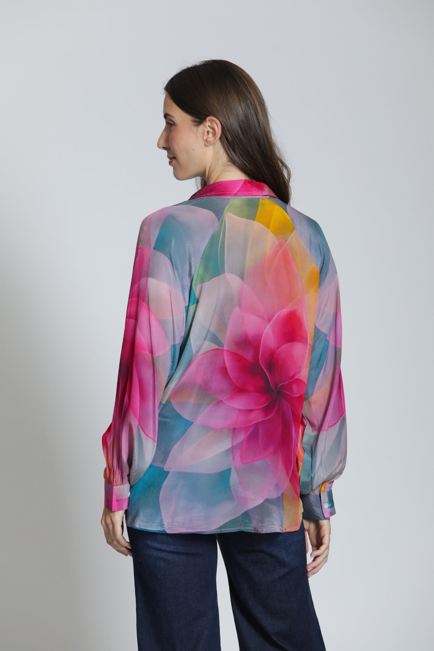 Half Placket Pullover Blouse