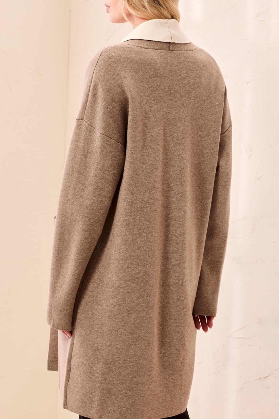 Coatigan with Patch Pockets