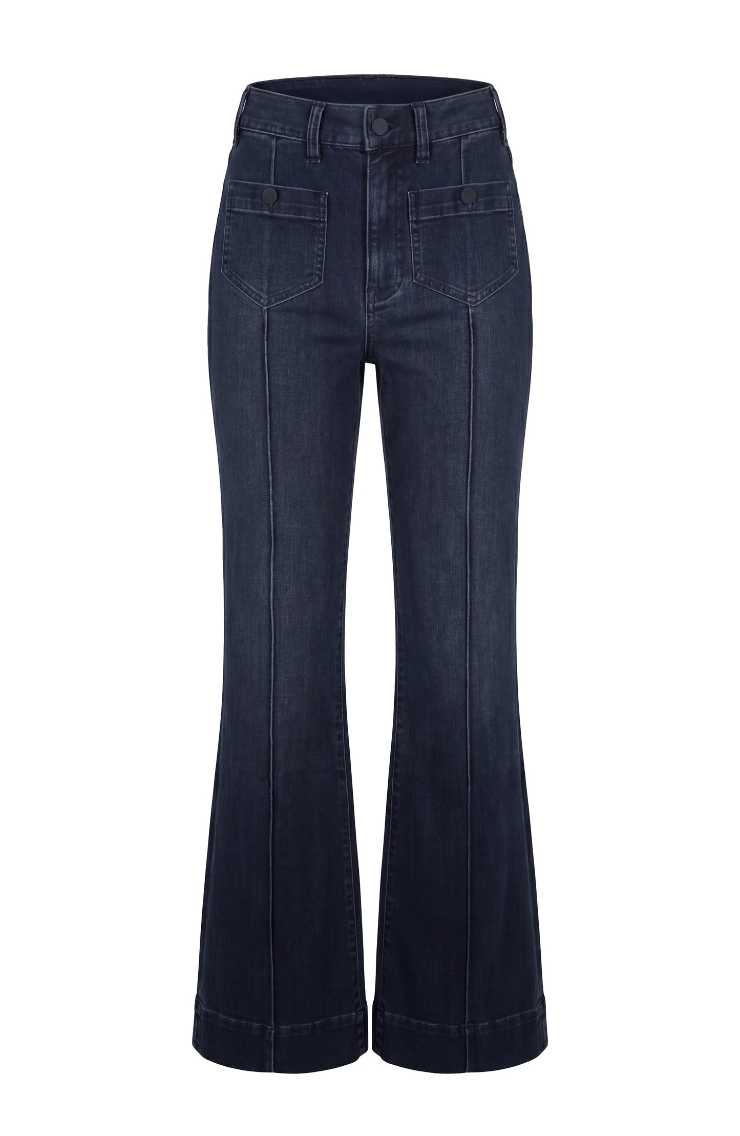 Hannah Hi Rise Flare Jean with Patch Pockets