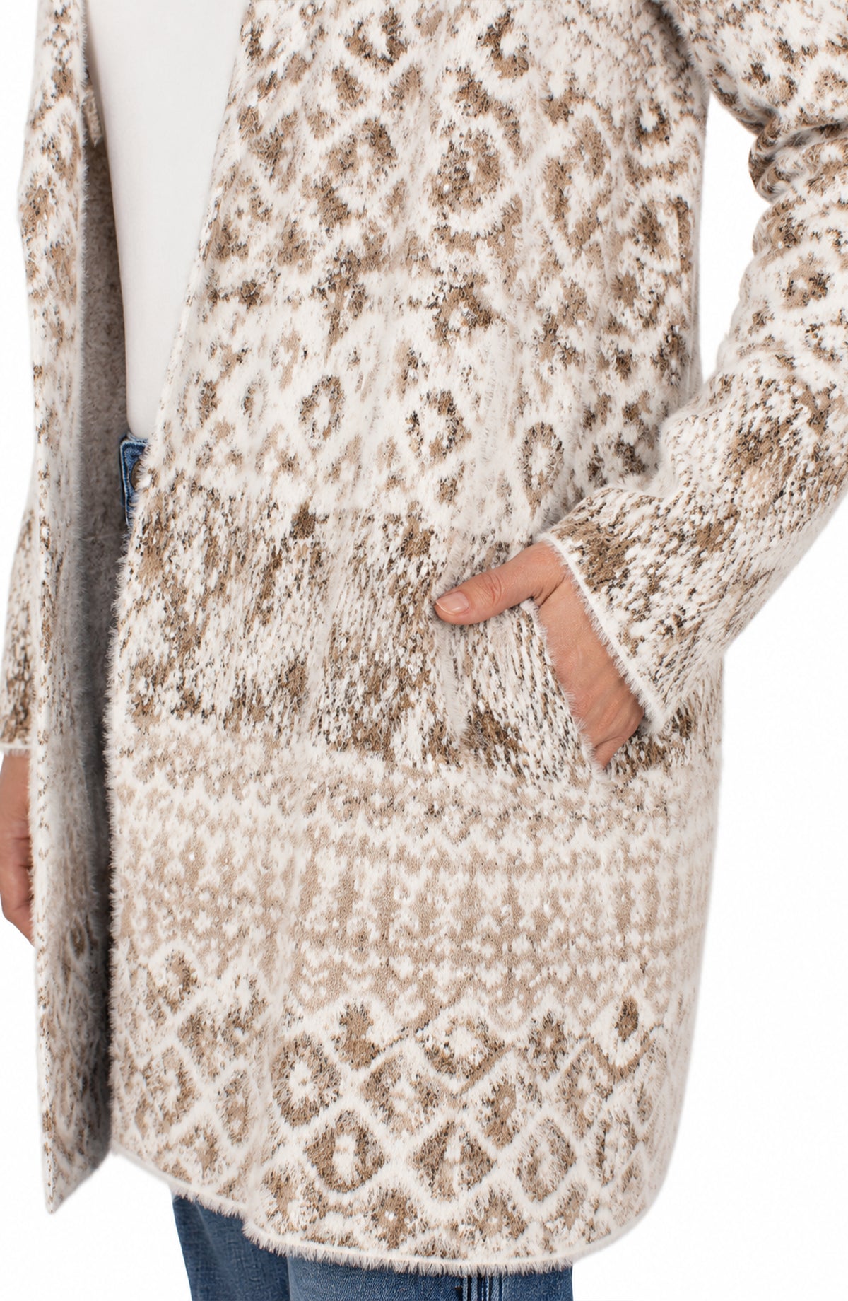 Open Front Coatigan Sweater