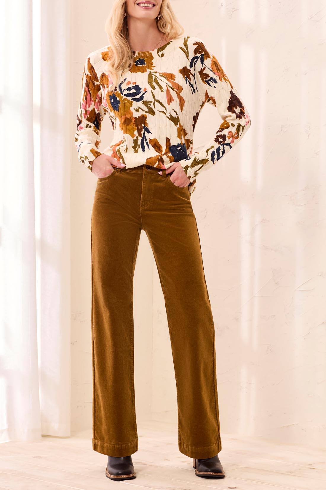 Fly Front 5 Pocket Corduroy Pant