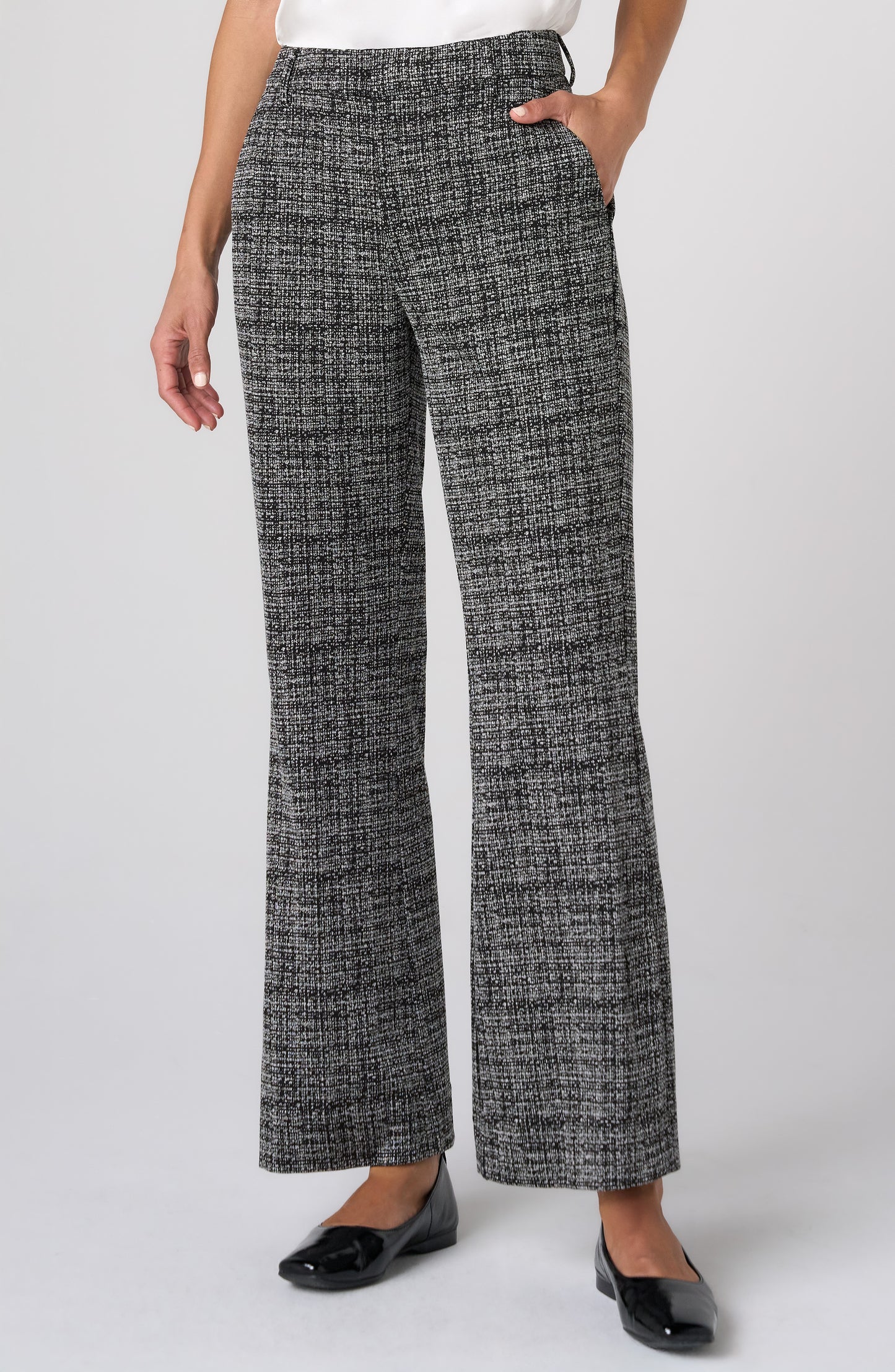 Mid Rise Ankle  Flair Trouser