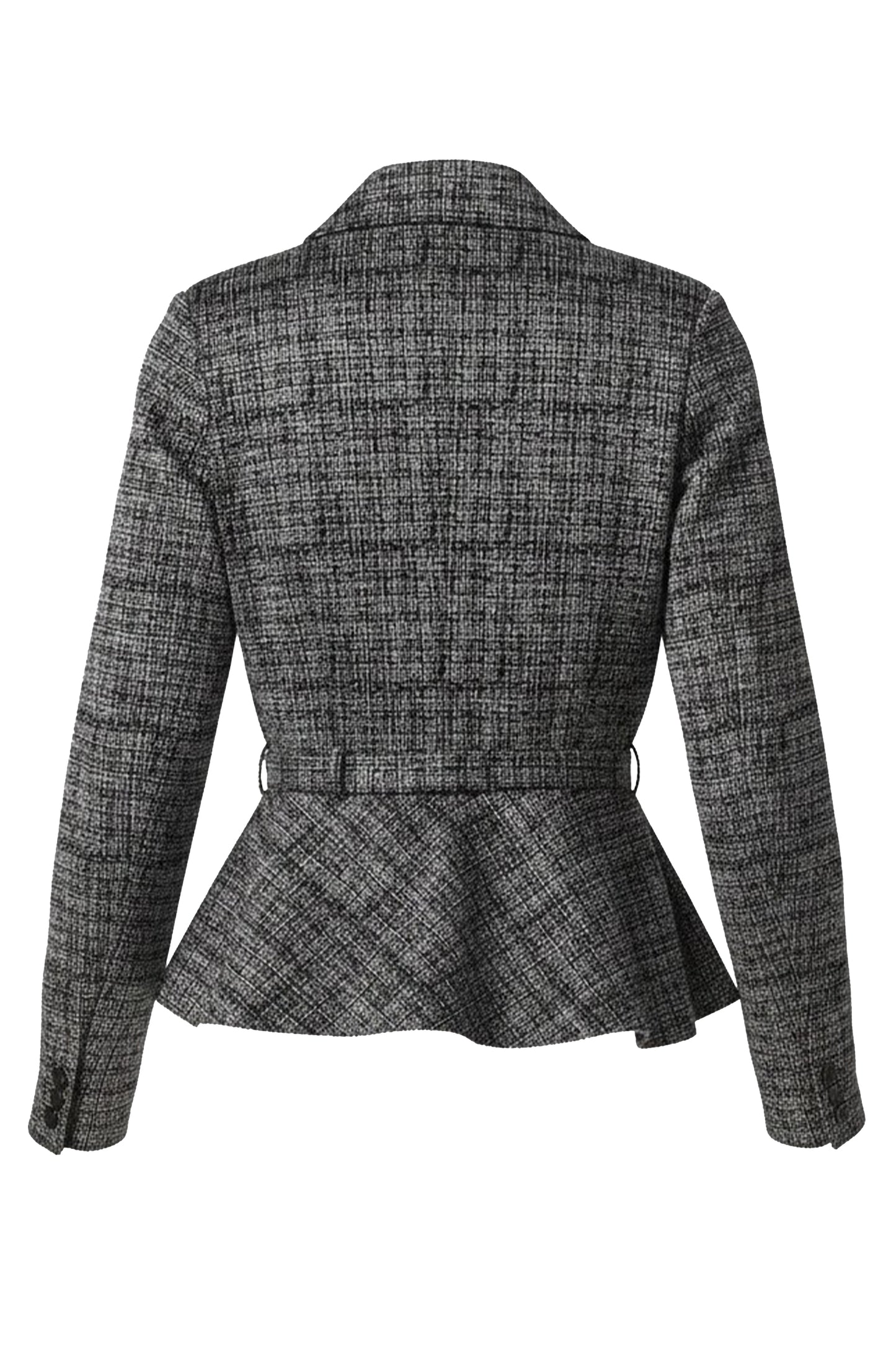 Belted Peplum Blazer