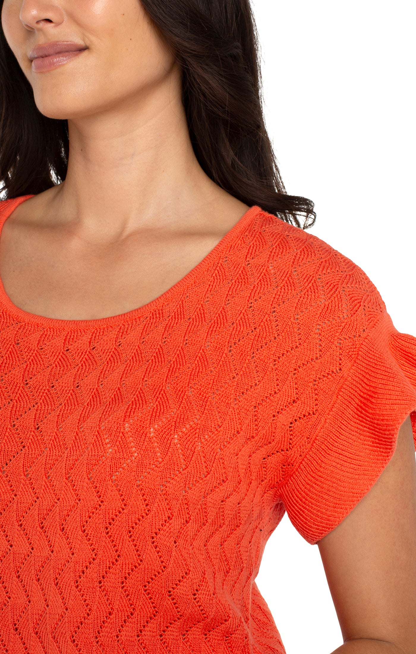 Flutter Sleeve Dolman Sweater