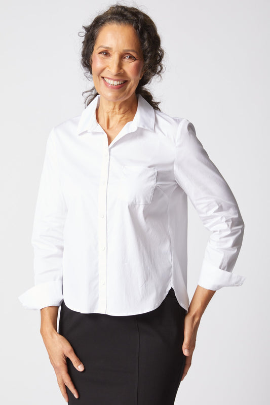Perfect Travel Shaped Hem Shirt