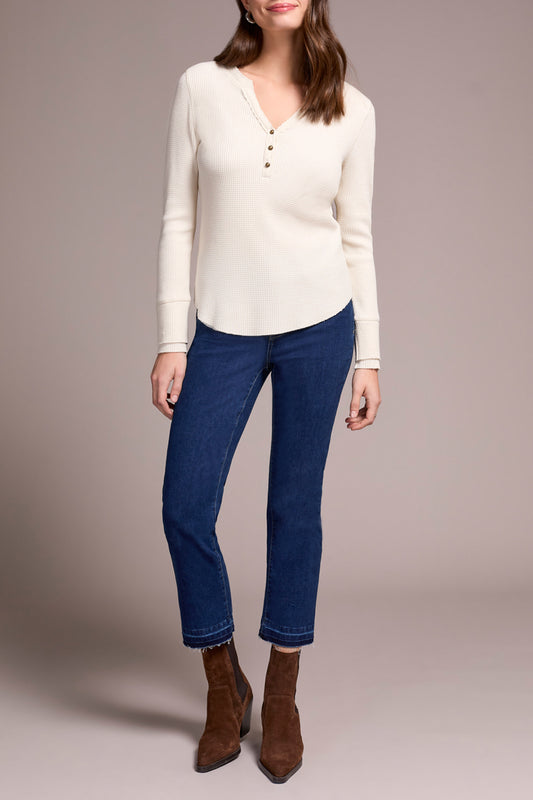 Henley Top With Buttons