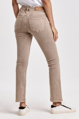 Blaire Hi Rise Ankle Slim Straight Jeans - Cashmere