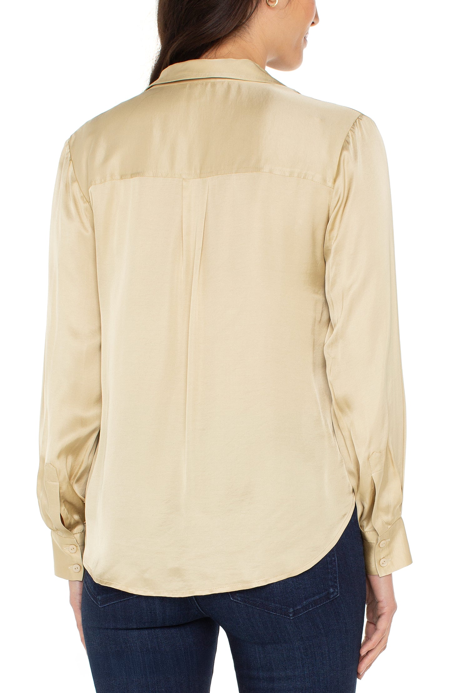 Long Sleeve Button Front Shirt