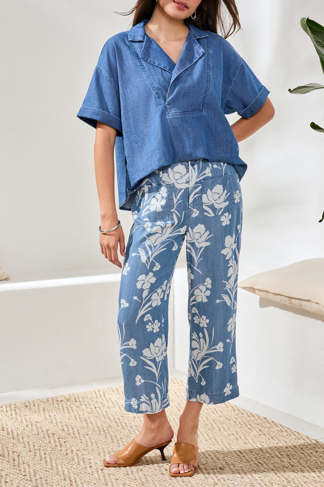 Flowy Wide Crop Pant