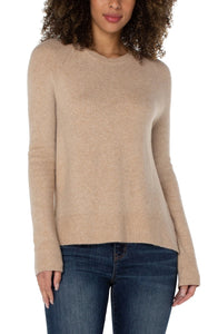 Raglan Sweater with Side Slits