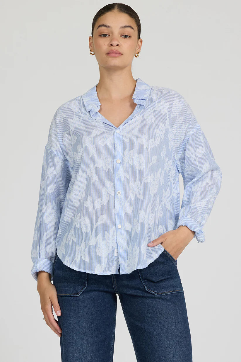 Adrianna Burnout Blouse