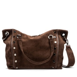 Daniel Large Handbag - Espresso Suede