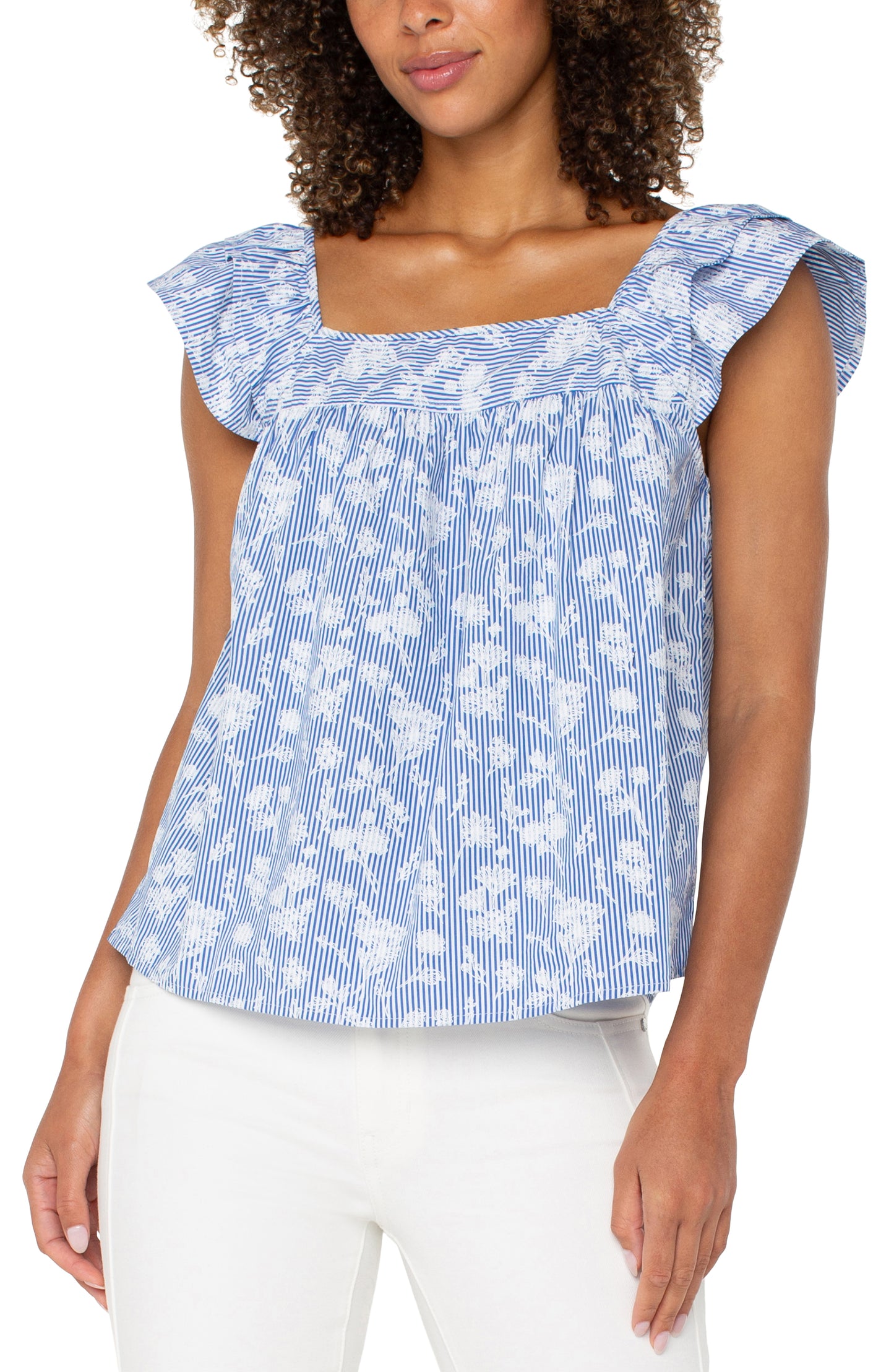 Short Sleeve Woven Blouse