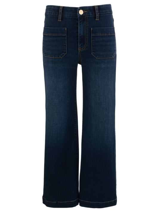 Meg Hi Rise Wide Leg Jeans with Patch Pocket