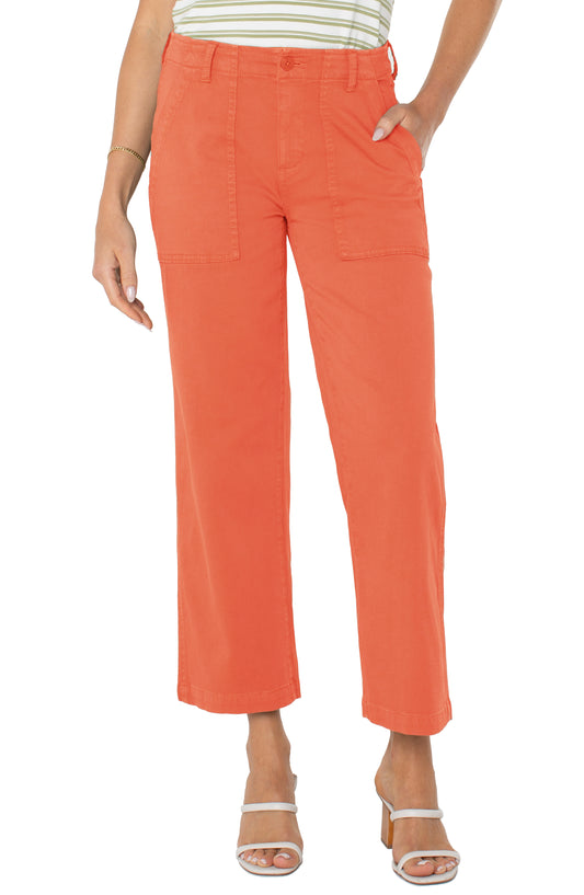 Cargo Crop Wide Leg Pant