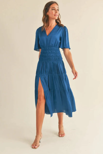 Samantha Satin Maxi Dress