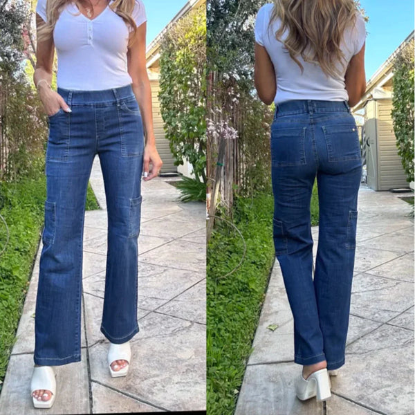 Rose Cargo Denim Pant