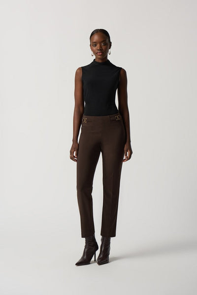 Bonded Silk Straight Leg Pants