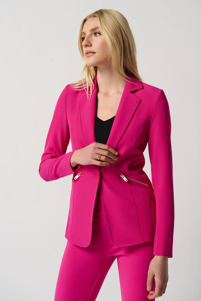 Blazer with Zippered Pockets