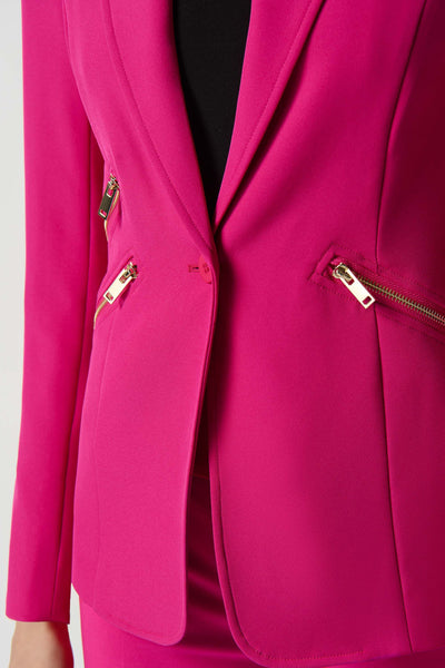 Blazer with Zippered Pockets