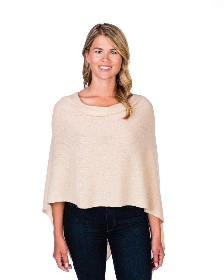 Cashmere Dress Topper Poncho