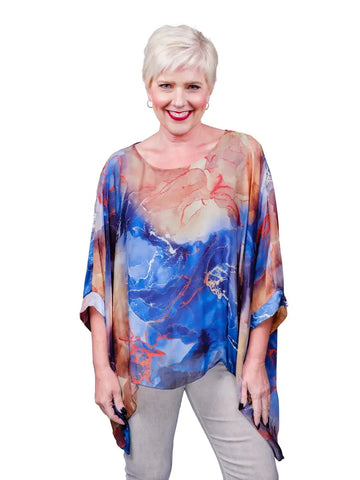 Sofia Geode Silk Kaftan