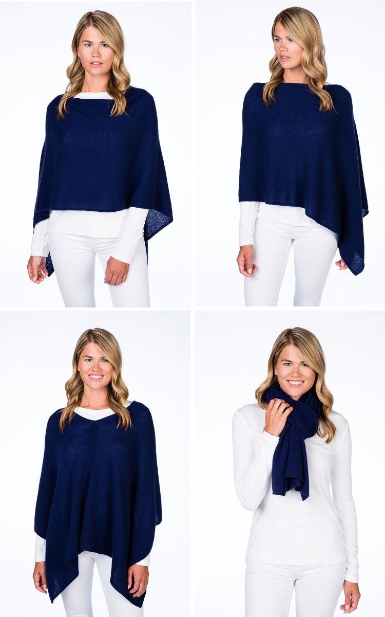 Cashmere Dress Topper Poncho