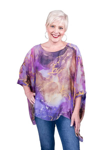 Sofia Geode Silk Kaftan