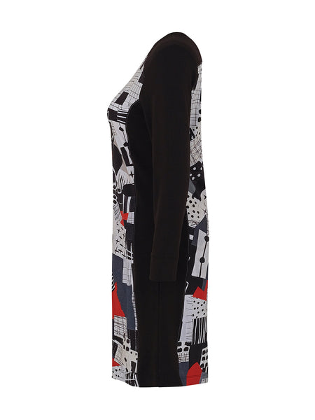 Long Sleeve Print Dress