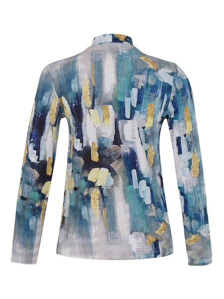 Abstract Twist Keyhole Top