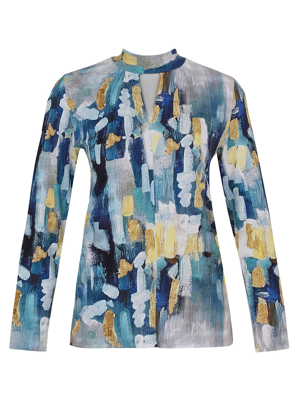 Abstract Twist Keyhole Top